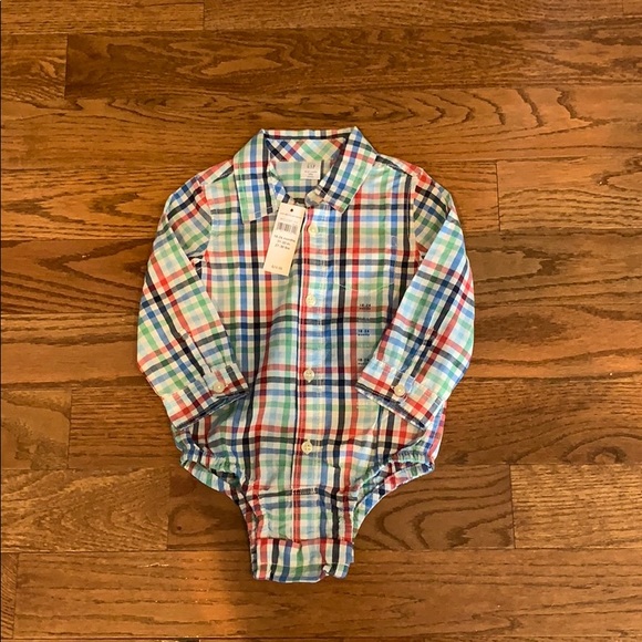 plaid bodysuit baby boy